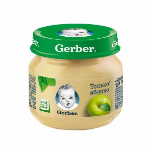ГЕРБЕР ПЮРЕ 80Г. ЯБЛОКО 4+МЕС. [GERBER]