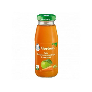 ГЕРБЕР СОК 175МЛ. ЯБЛОКО+МОРКОВЬ Б/САХ. [GERBER]