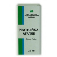 АРАЛИИ НАСТОЙКА 25МЛ. ФЛ. /ТВЕРСКАЯ ФФ/