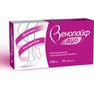 ВЕНОЛАЙФ ДУО 500МГ. №30 ТАБ. П/П/О /АКРИХИН/
