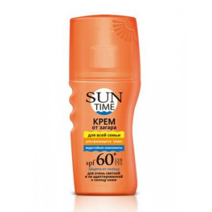 САН ТАЙМ КРЕМ Д/ЗАГАРА УЛЬТРАЗАЩИТА ПЛЮС Д/ВСЕЙ СЕМЬИ SPF60+ 150МЛ. [SUN TIME]