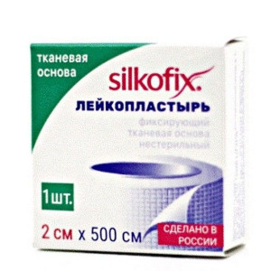 СИЛКОФИКС ЛЕЙКОПЛАСТ. 2Х500СМ ТКАН. [SILKOFIX]