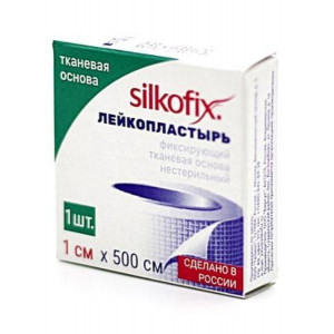 СИЛКОФИКС ЛЕЙКОПЛАСТ. 1Х500СМ ТКАН. [SILKOFIX]