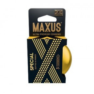 МАКСУС ПРЕЗЕРВАТИВ СПЕШИАЛ ТОЧЕЧНО-РЕБРИСТЫЕ №3 [MAXUS]