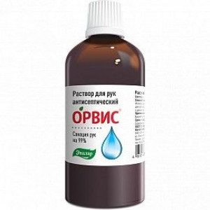 ОРВИС РАСТВОР Д/РУК А/СЕПТИЧ. 100МЛ. ФЛ. /ЭВАЛАР/