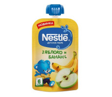 НЕСТЛЕ ПЮРЕ 90Г. ЯБЛОКО+БАНАН ПАУЧ [NESTLE]