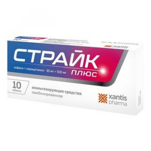 СТРАЙК ПЛЮС 65МГ+500МГ. №10 ТАБ.
