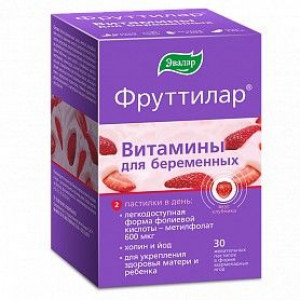 ФРУТТИЛАР ВИТАМИНЫ Д/БЕРЕМЕННЫХ 4Г. №30 ЖЕВ.ПАСТ. /ЭВАЛАР/