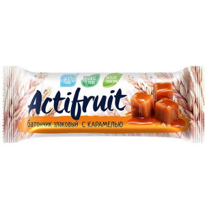 АКТИФРУТ БАТОНЧИК ЗЛАКОВЫЙ КАРАМЕЛЬ 24Г.