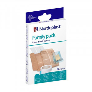НОРДЕПЛАСТ ПЛАСТЫРЬ ФЭМИЛИ ПАК 7 РАЗМЕРОВ №25 [NORDEPLAST]