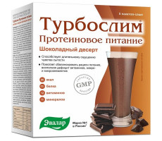 ТУРБОСЛИМ КОКТЕЙЛЬ ПРОТЕИН.ПИТАНИЕ ШОКОЛАДНЫЙ ДЕСЕРТ 36Г. №5 САШЕ /ЭВАЛАР/