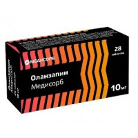 ОЛАНЗАПИН-МЕДИСОРБ 10МГ. №28 ТАБ. П/П/О /МЕДИСОРБ/