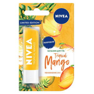 НИВЕЯ ЛИП КЭЙР БАЛЬЗАМ Д/ГУБ ТРОПИЧ. МАНГО 4,8Г. [NIVEA]