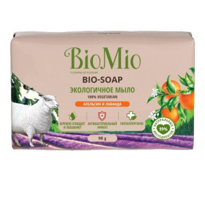 БИОМИО БИО-СОАП МЫЛО АПЕЛЬСИН+ЛАВАНДА+МЯТА 90Г. [BIOMIO BIO-SOAP]