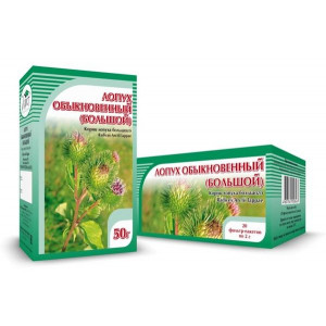 ЛОПУХ ОБЫКНОВЕННЫЙ БОЛЬШОЙ (КОРЕНЬ) 50Г. /ХОРСТ/