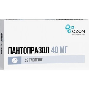 ПАНТОПРАЗОЛ 40МГ. №28 ТАБ.КШ/РАСТВ. П/О /АТОЛЛ/ОЗОН/