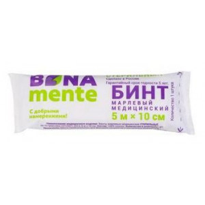 БОНА МЕНТЕ БИНТ СТЕР. 5МХ10СМ №1 [BONA MENTE]