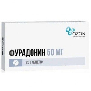 ФУРАДОНИН 50МГ. №20 ТАБ. /ОЗОН/ ФУРАДОНИН 50МГ. №20 ТАБ. /ОЗОН/