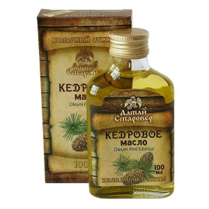 АЛТАЙ СТАРОВЕР МАСЛО КЕДРОВОЕ ХОЛОД.ОТЖИМ 100МЛ.