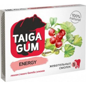 ТАЙГА ГАМ СМОЛКА ЖЕВ. ЭНЕРГИЯ ТОНУС+РАБОТОСПОСОБНОСТЬ №5 [TAIGA GUM]