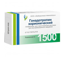 ГОНАДОТРОПИН ХОРИОНИЧЕСКИЙ 1500ЕД №5 ЛИОФ. Д/Р-РА Д/В/М ФЛ. /ФЕРМЕНТ/ЭНДОКРИННЫЕ ТЕХНОЛОГИИ/