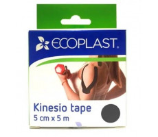 ЭКОПЛАСТ КИНЕЗИО ТЕЙП 5СМХ5М ЧЕРН. [ECOPLAST]