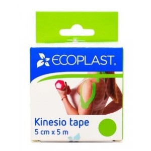 ЭКОПЛАСТ КИНЕЗИО ТЕЙП 5СМХ5М ЗЕЛ. [ECOPLAST]