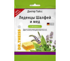 Д.ТАЙСС ЛЕДЕНЦЫ ШАЛФЕЙ+МЕД+ВИТ.С 75Г.