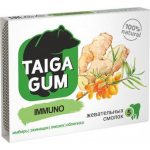 ТАЙГА ГАМ СМОЛКА ЖЕВ. ИММУНО №5 [TAIGA GUM]