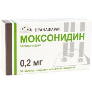 МОКСОНИДИН 0,2МГ. №30 ТАБ. П/П/О /ПРАНАФАРМ/