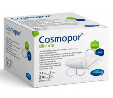 ХАРТМАНН КОСМОПОР СИЛИКОН ПОВЯЗКА 7,2СМХ5СМ №25 САМОКЛ. ВПИТ. ПОДУШЕЧКА /АРТ.9011010/ [HARTMANN COSMOPOR]