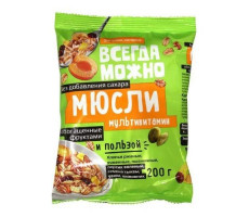 ВСЕГДА МОЖНО МЮСЛИ МУЛЬТИВИТАМИН 200Г.